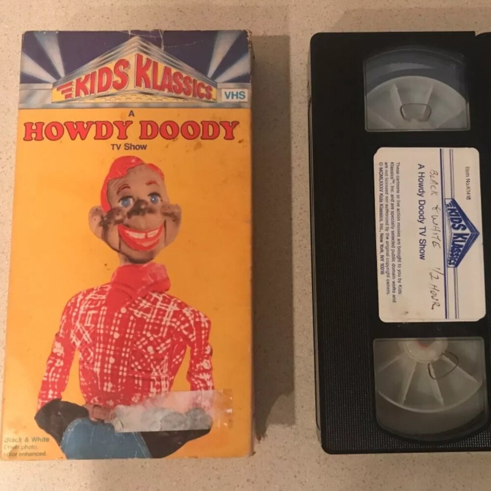 Howdy Doody TV Show VHS Tape B&W 1985 Kids Klassics